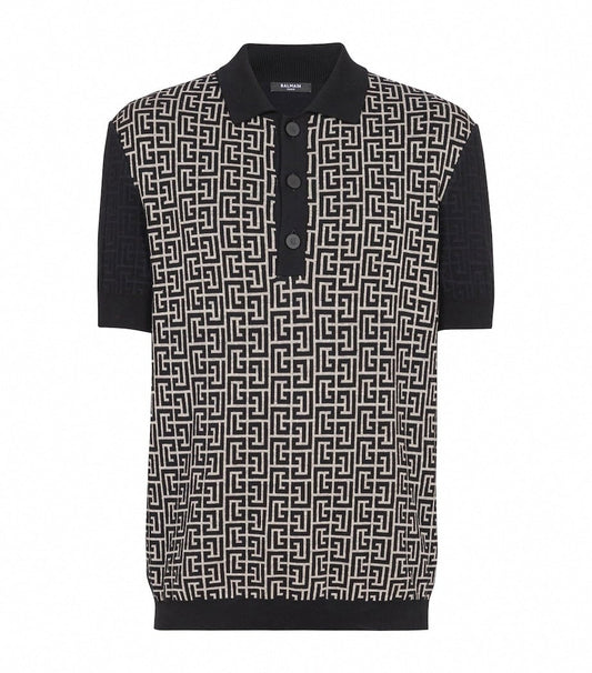 PB Labyrinth Knitted Polo Shirt