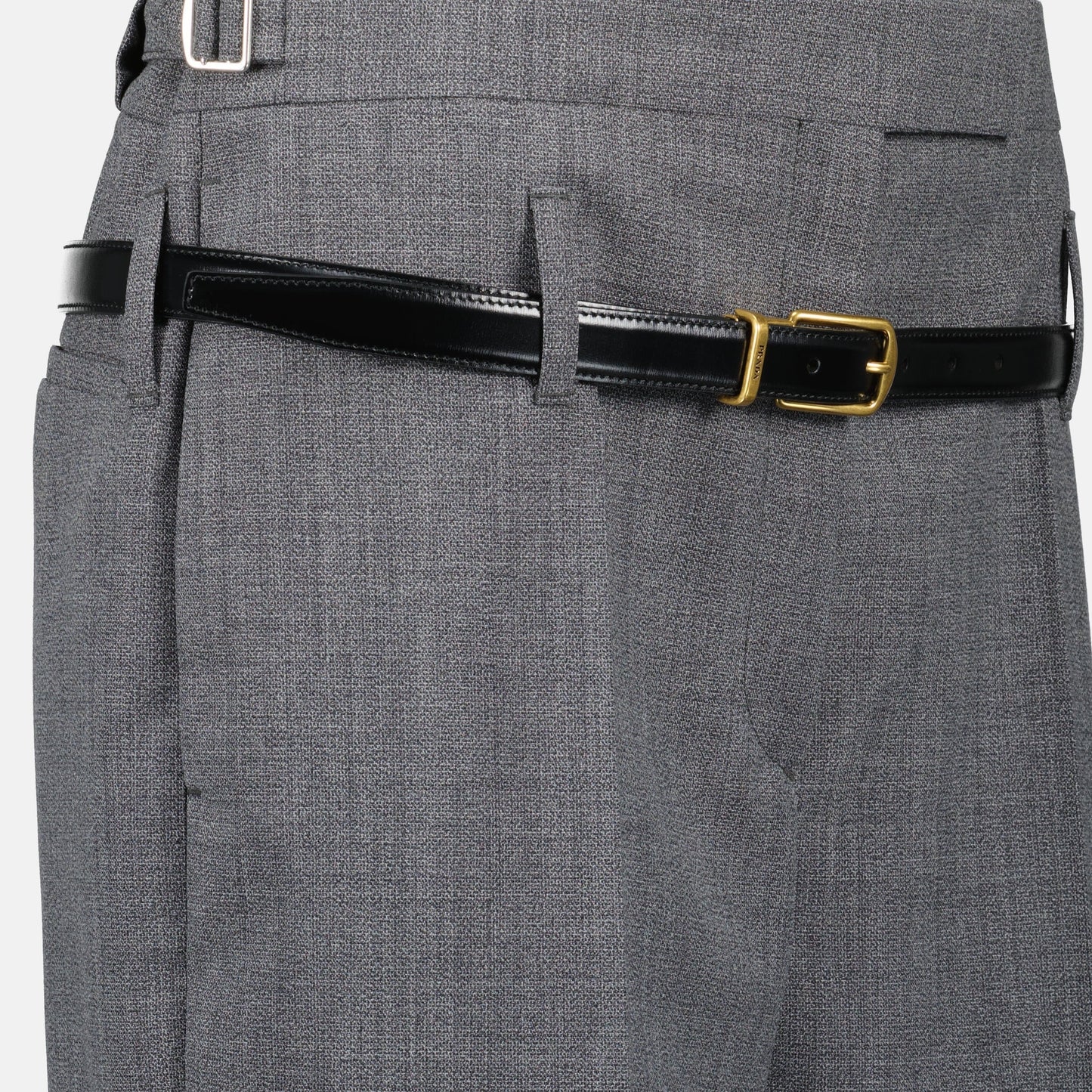 Tailored Flared Wool Trousers