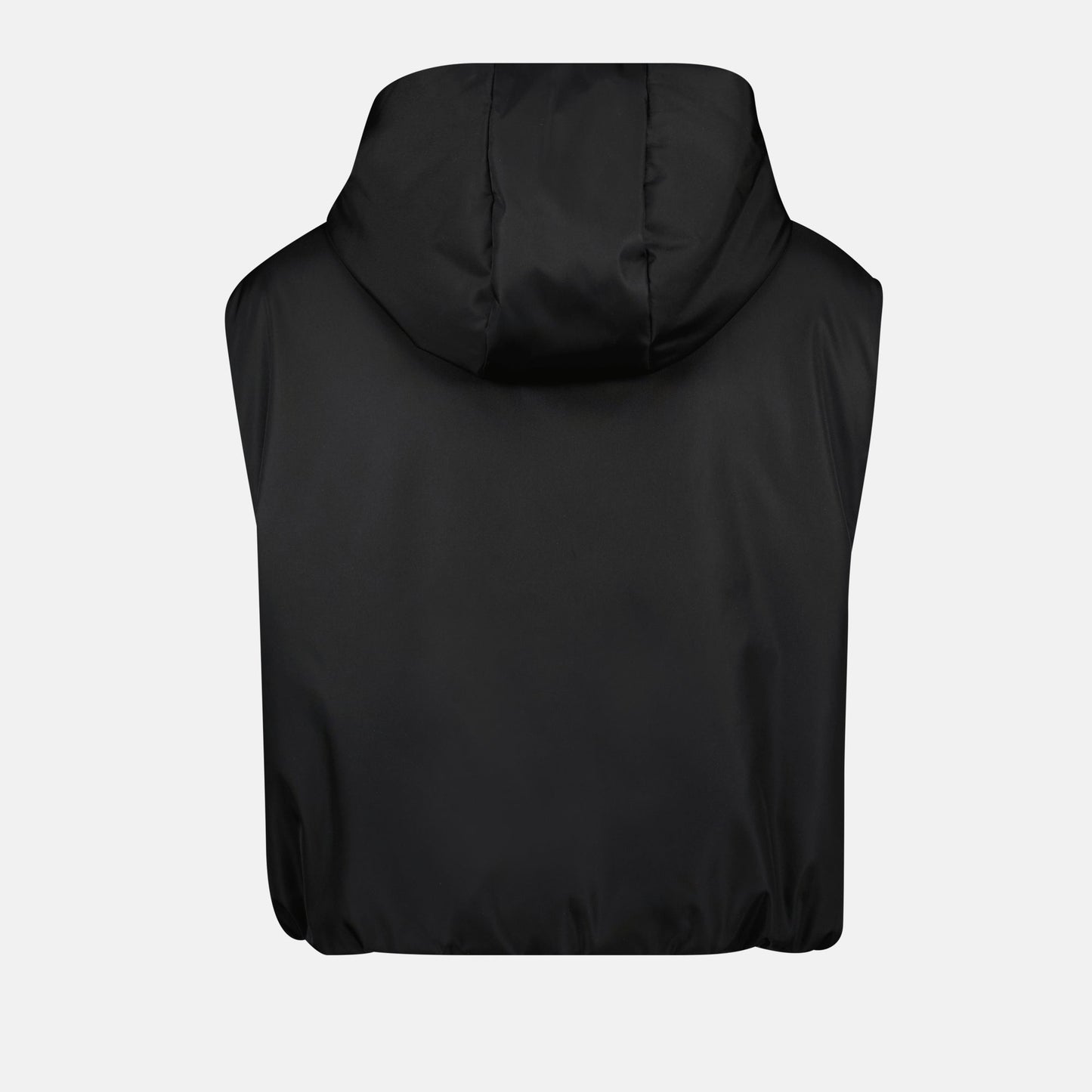 Hooded Nylon Zip Vest