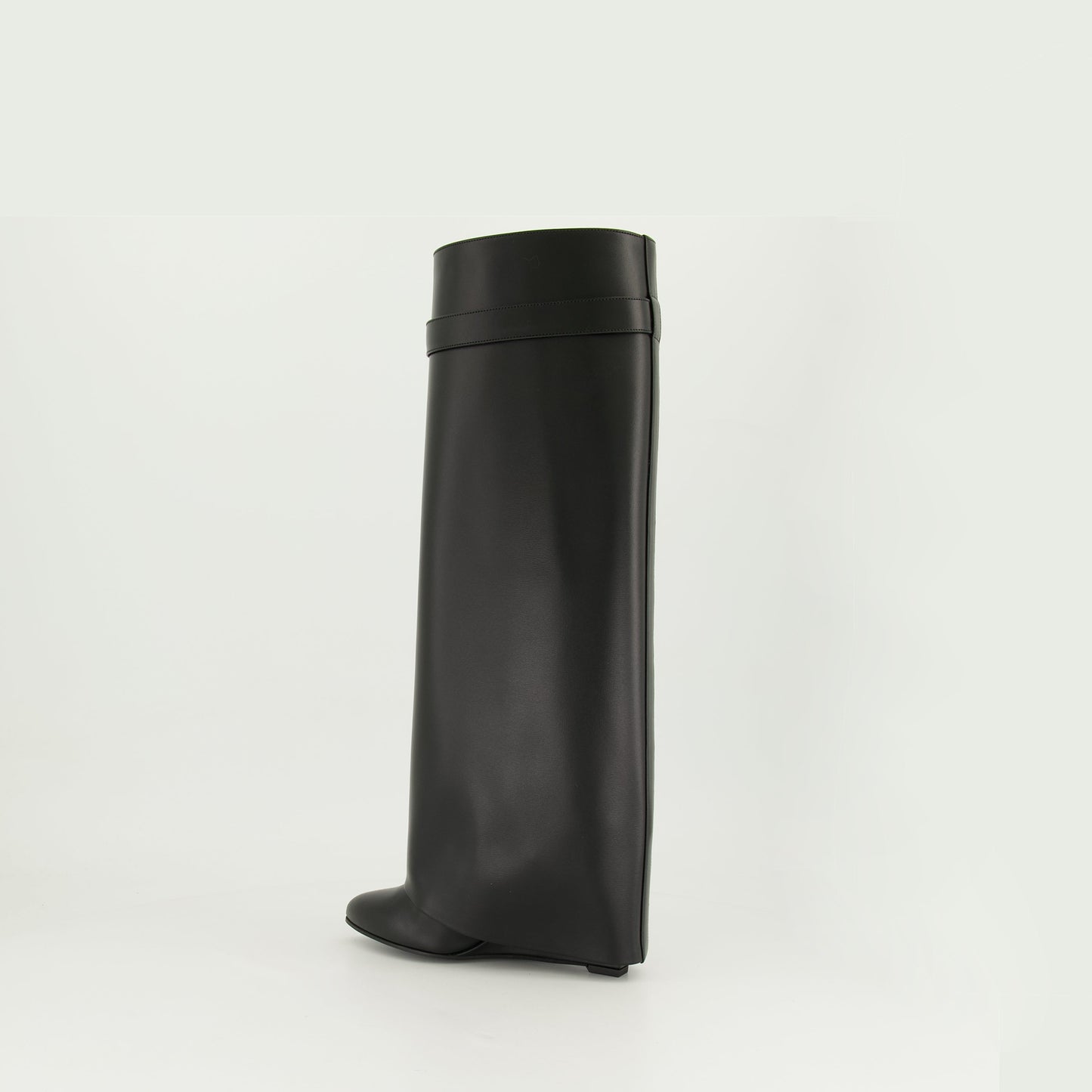 Shark Lock Knee-High Wedge Boots