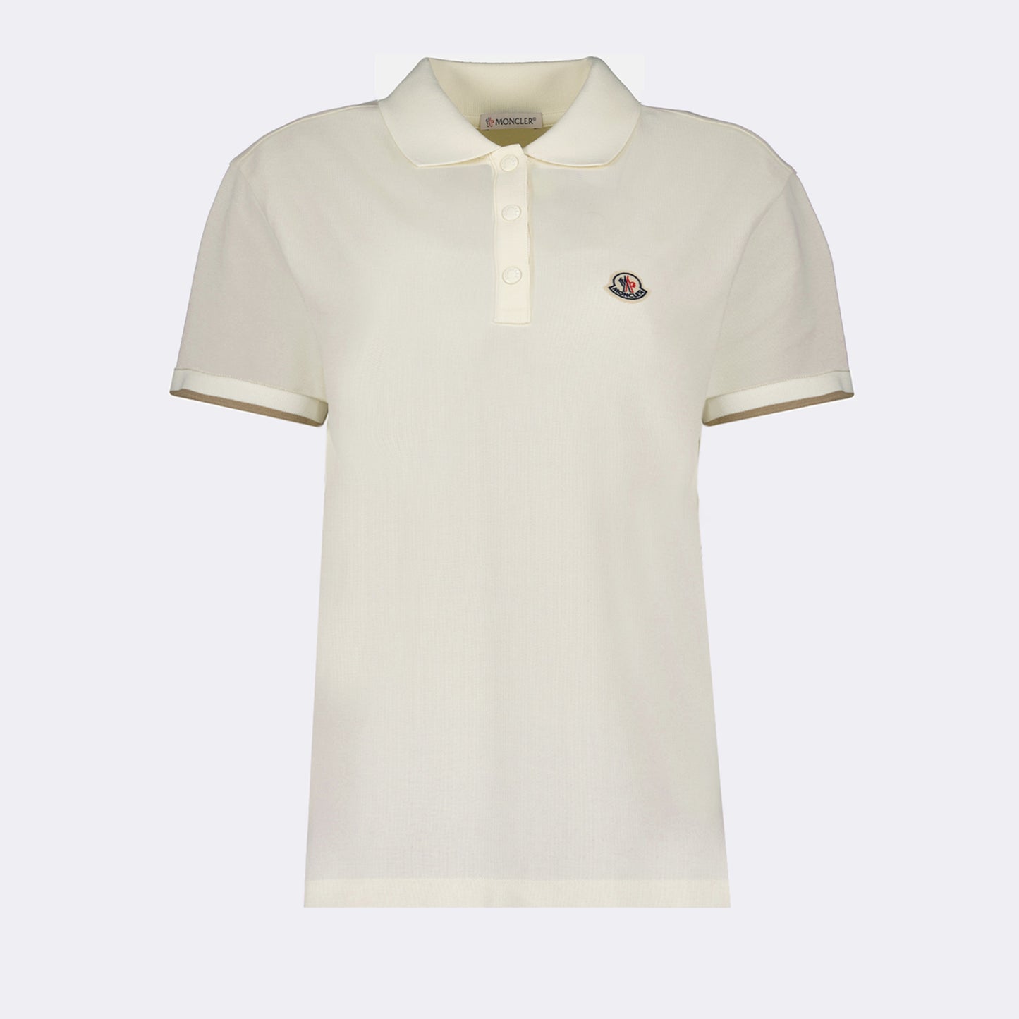 Women’s Cream Polo Shirt with Signature Logo