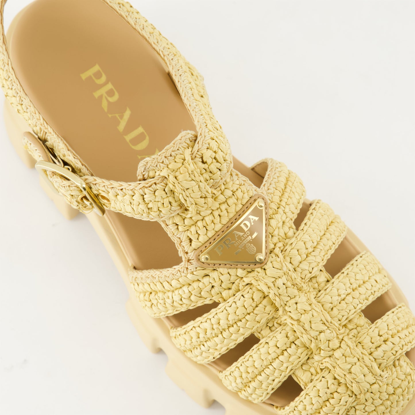 Raffia Platform Sandals