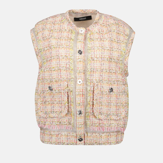 Vest in Multicolor Bouclé