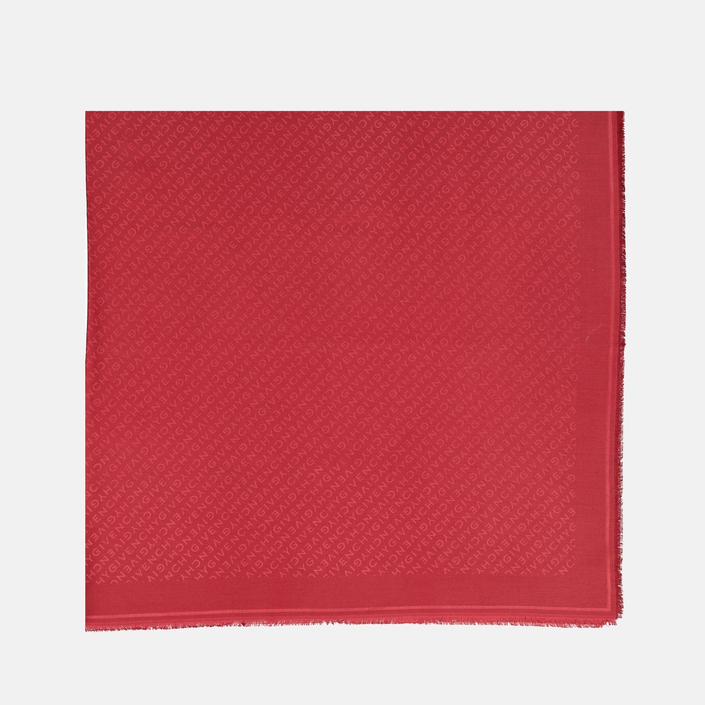 Monogram Scarf – Red