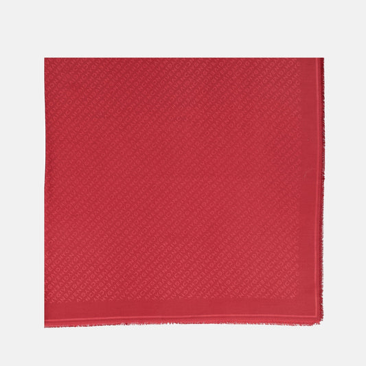 Monogram Scarf – Red