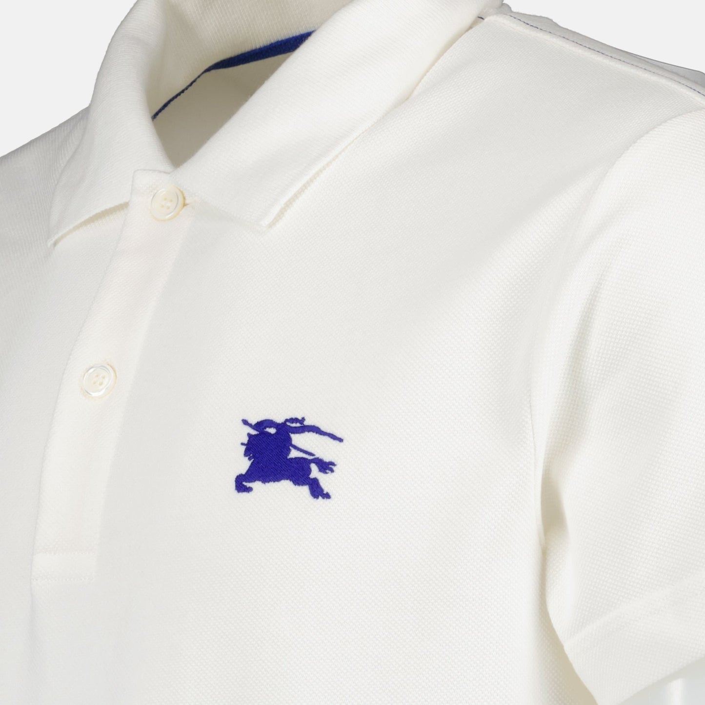 White Polo with Signature Equestrian Logo