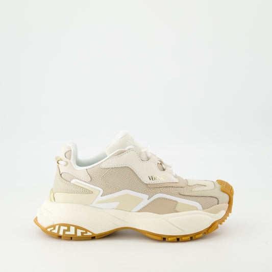 Beige Chunky Runner Sneakers
