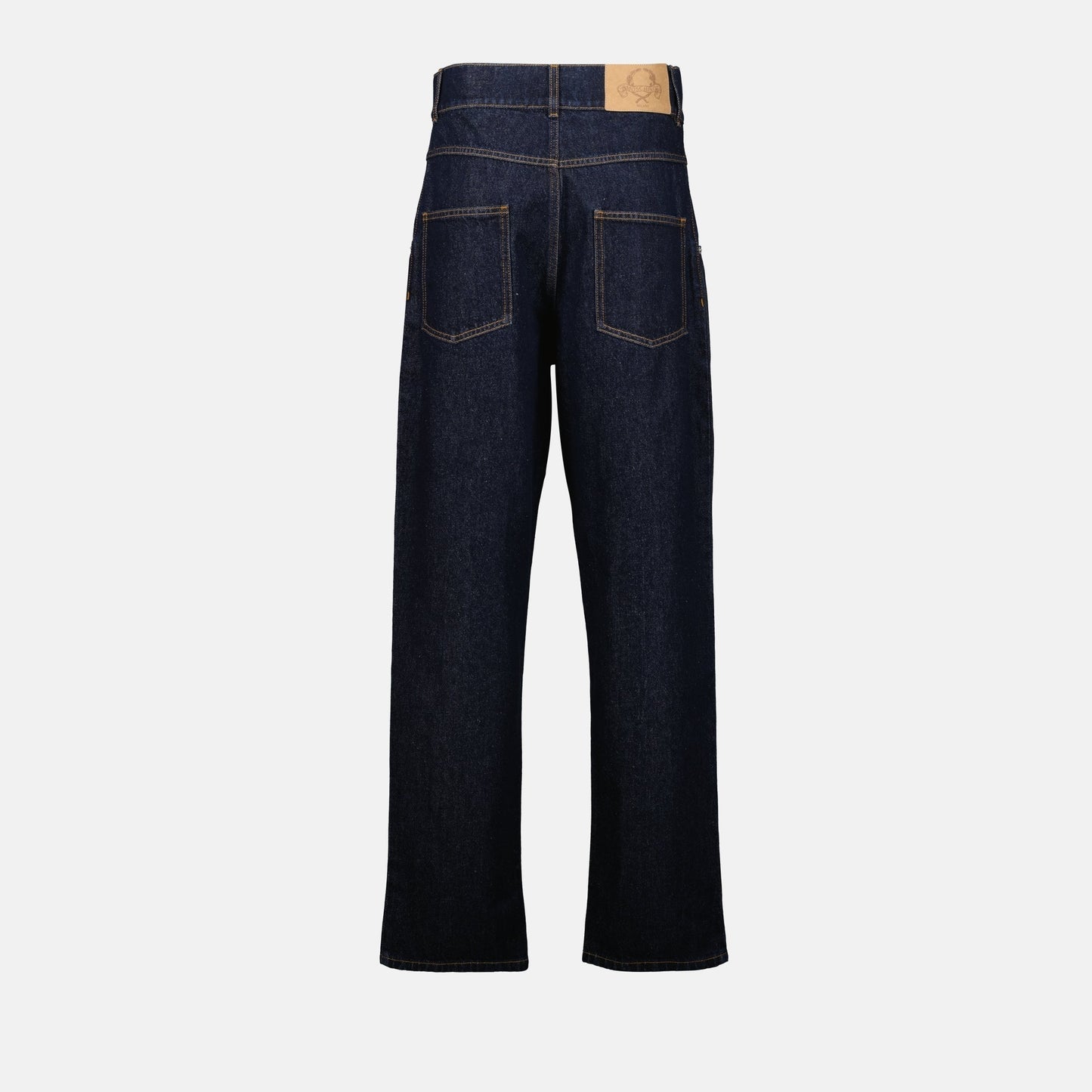 Straight-Leg Denim Jeans