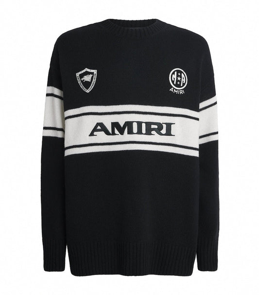 Black Varsity Knit