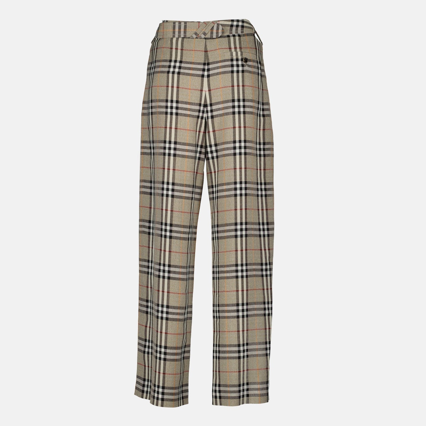 Vintage Check Tailored Trousers