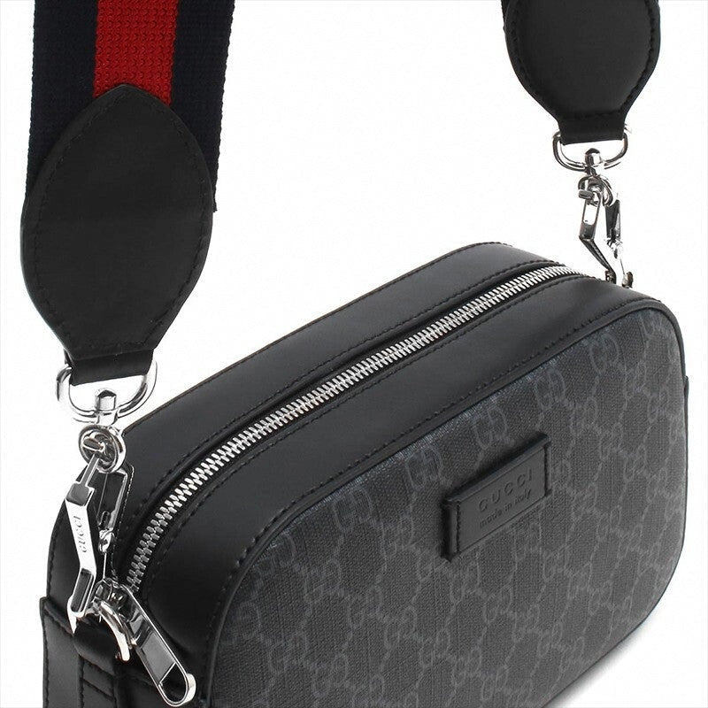 Black Canvas Crossbody Bag