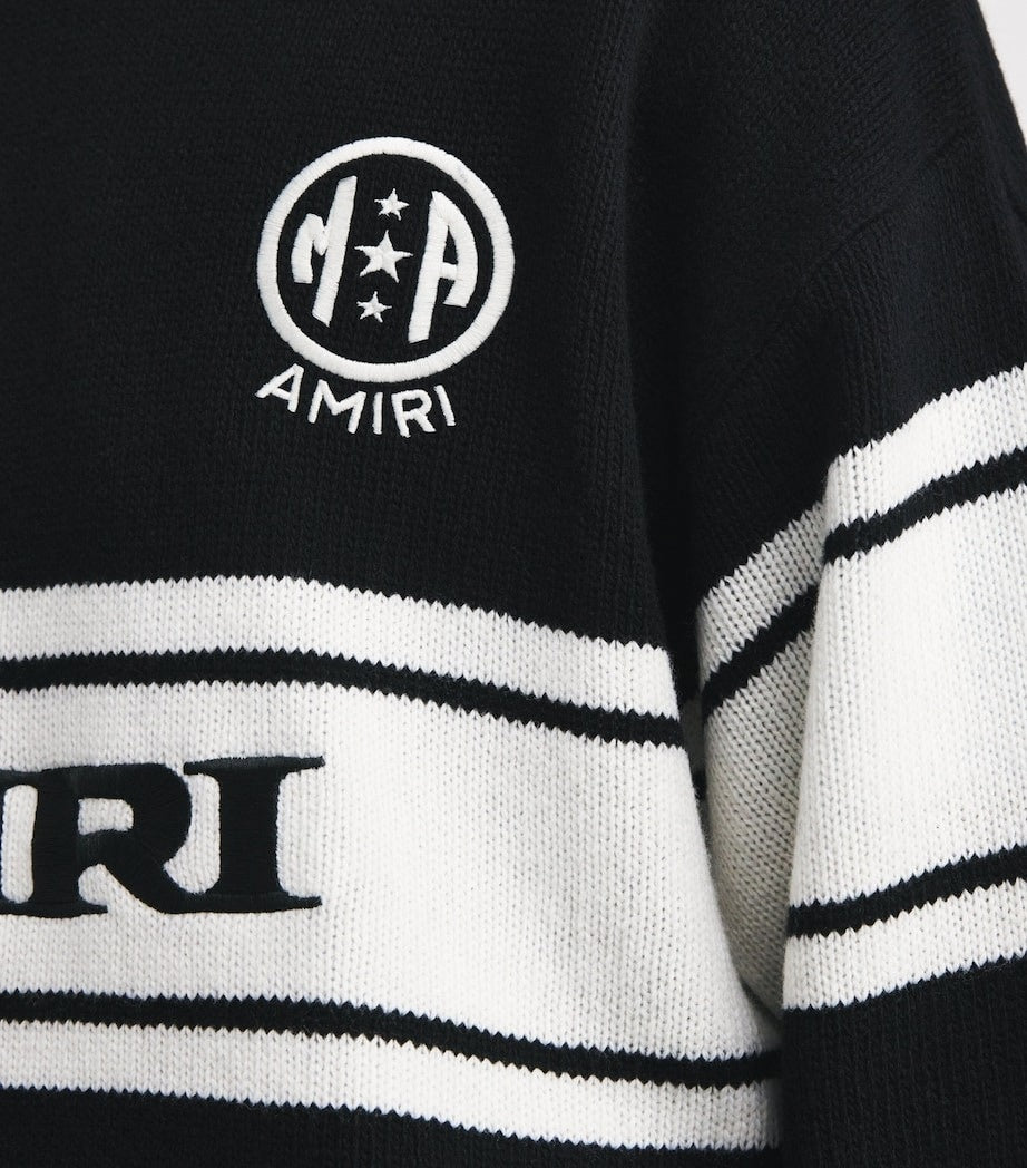 Black Varsity Knit