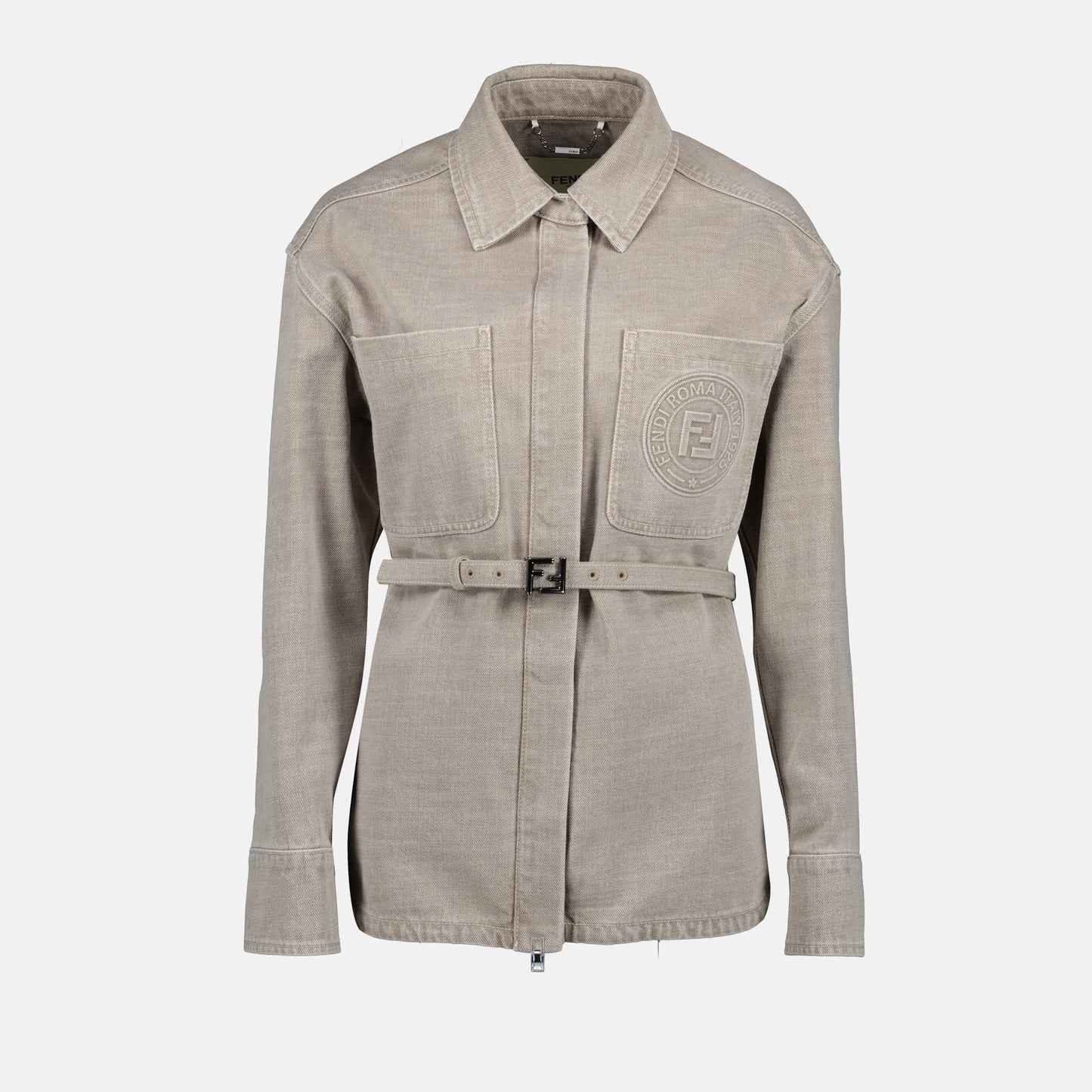 Overshirt in Stone Beige