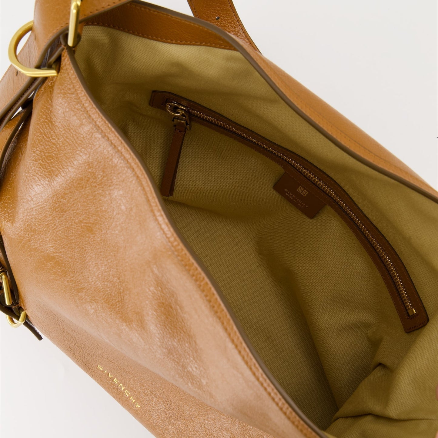 Voyou Brown Leather Shoulder Bag
