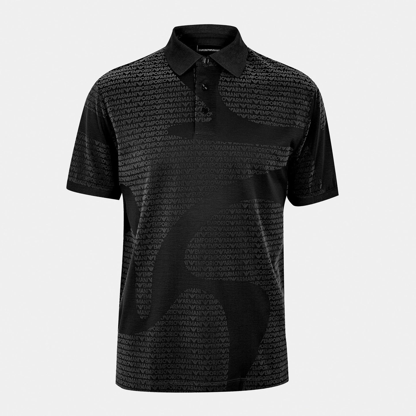 Men's Logo Print Short Sleeve Polo Shirt