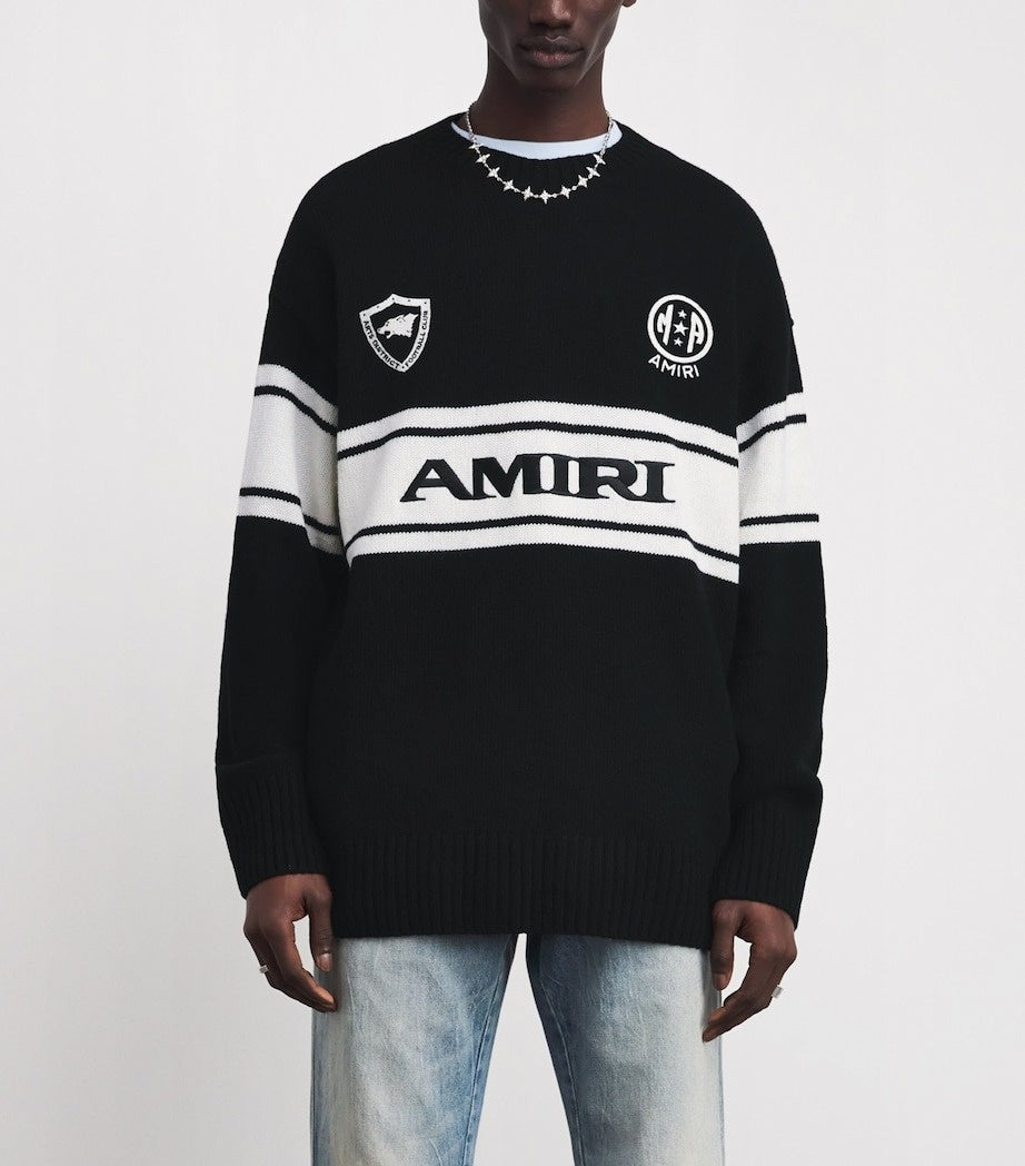 Black Varsity Knit