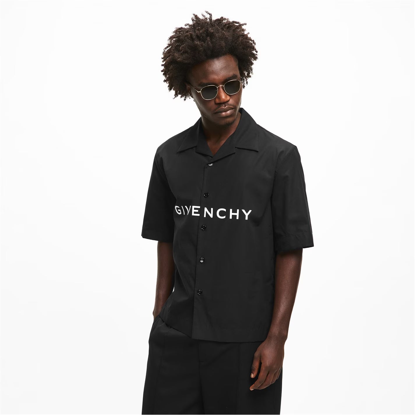 GIV Boxy Fit Short Sleeve Plain Shirt