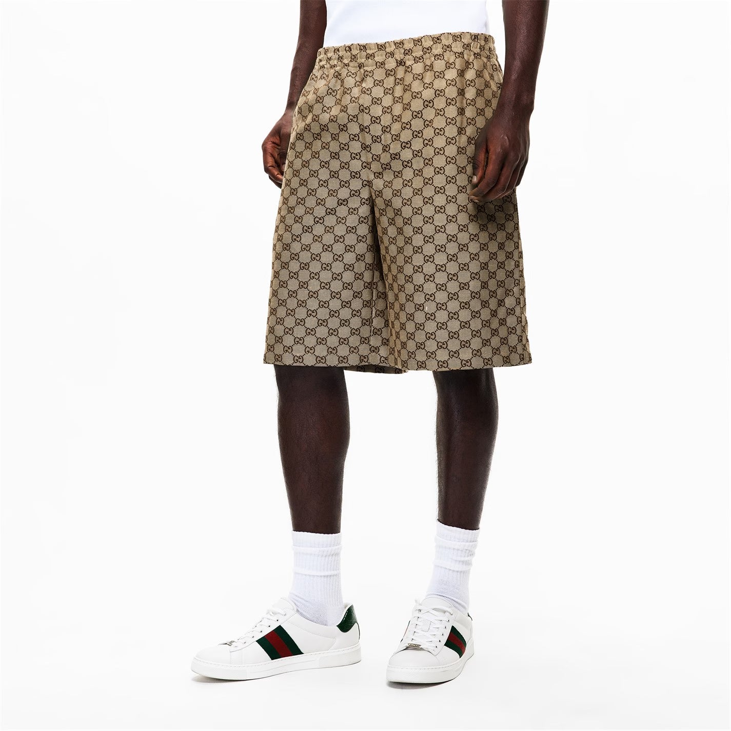 Men’s GG Linen Tailored Shorts