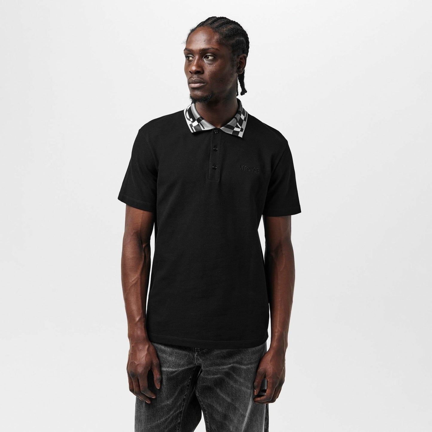 Short Sleeve Polo Shirt - Black