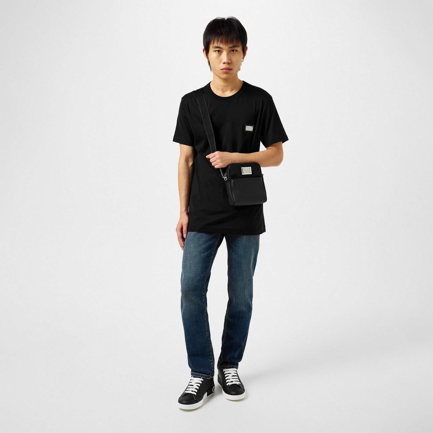 DG Cotton Plate T-Shirt – Black