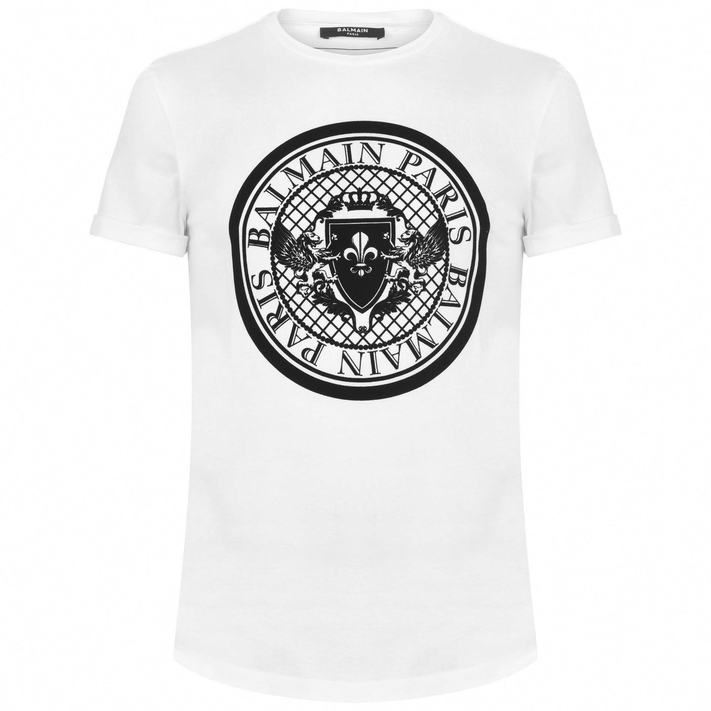 Coin Logo Cotton T-Shirt – White