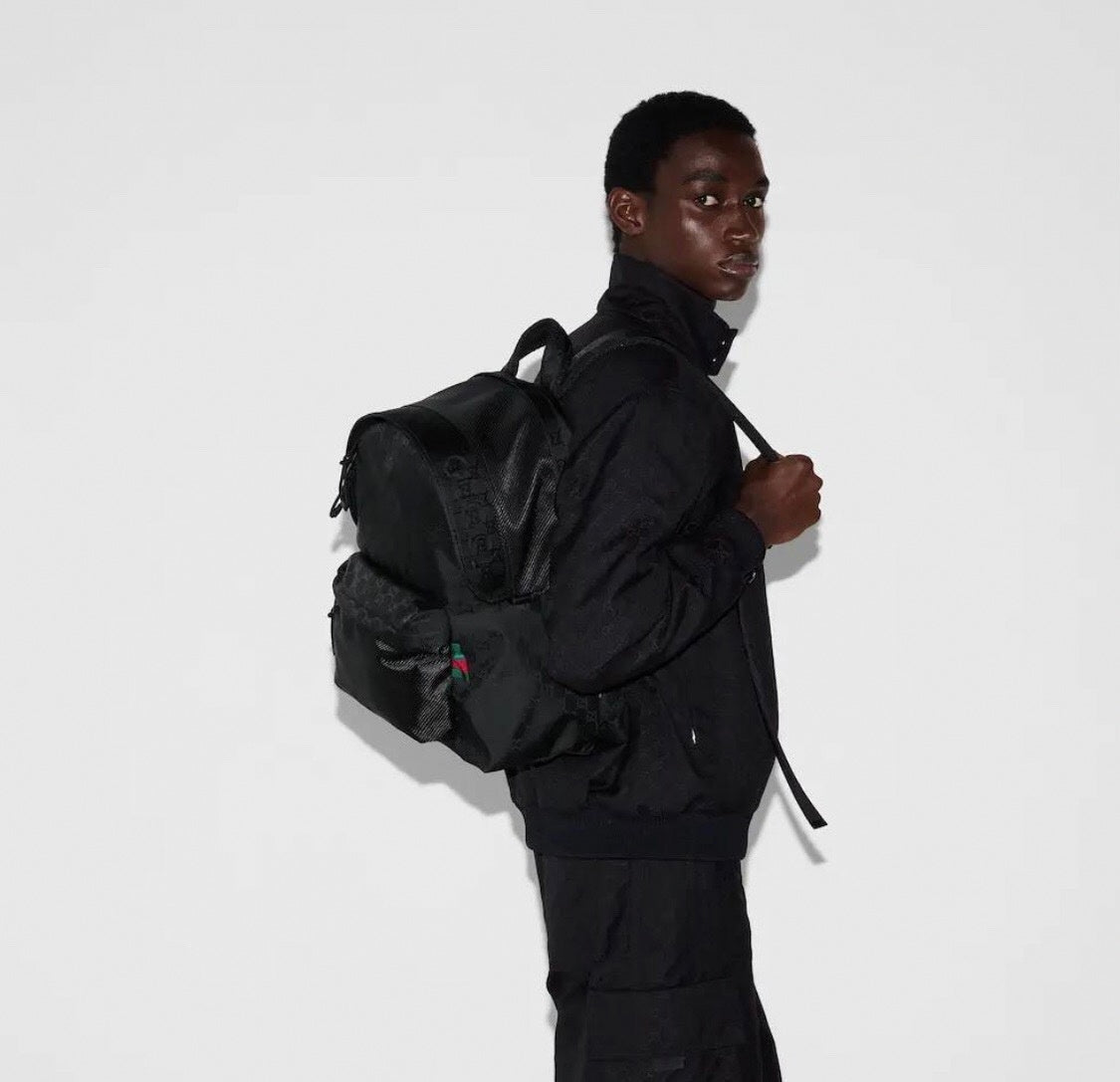 Black Nylon Backpack