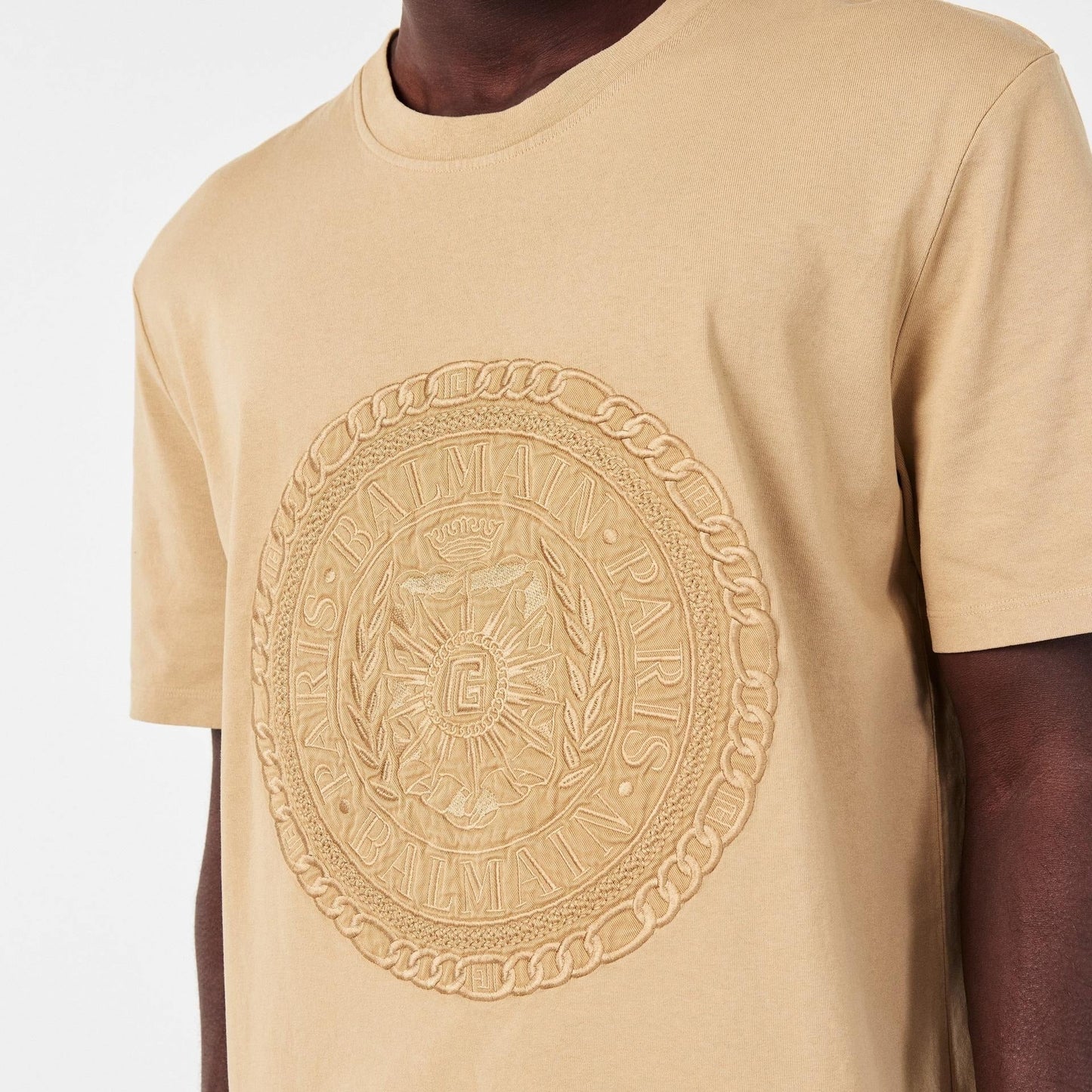 Men's Medal Logo Cotton T-Shirt