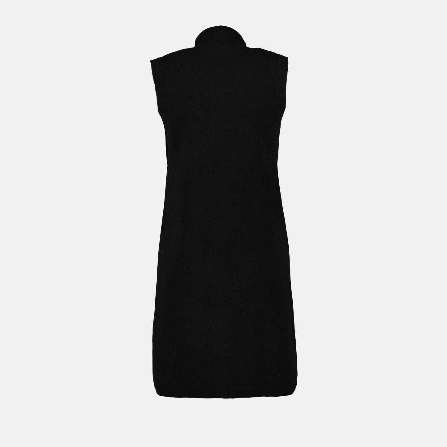 Medusa Button Knit Sleeveless Dress
