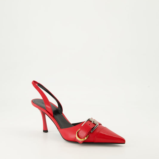 Buckle Slingback Pumps