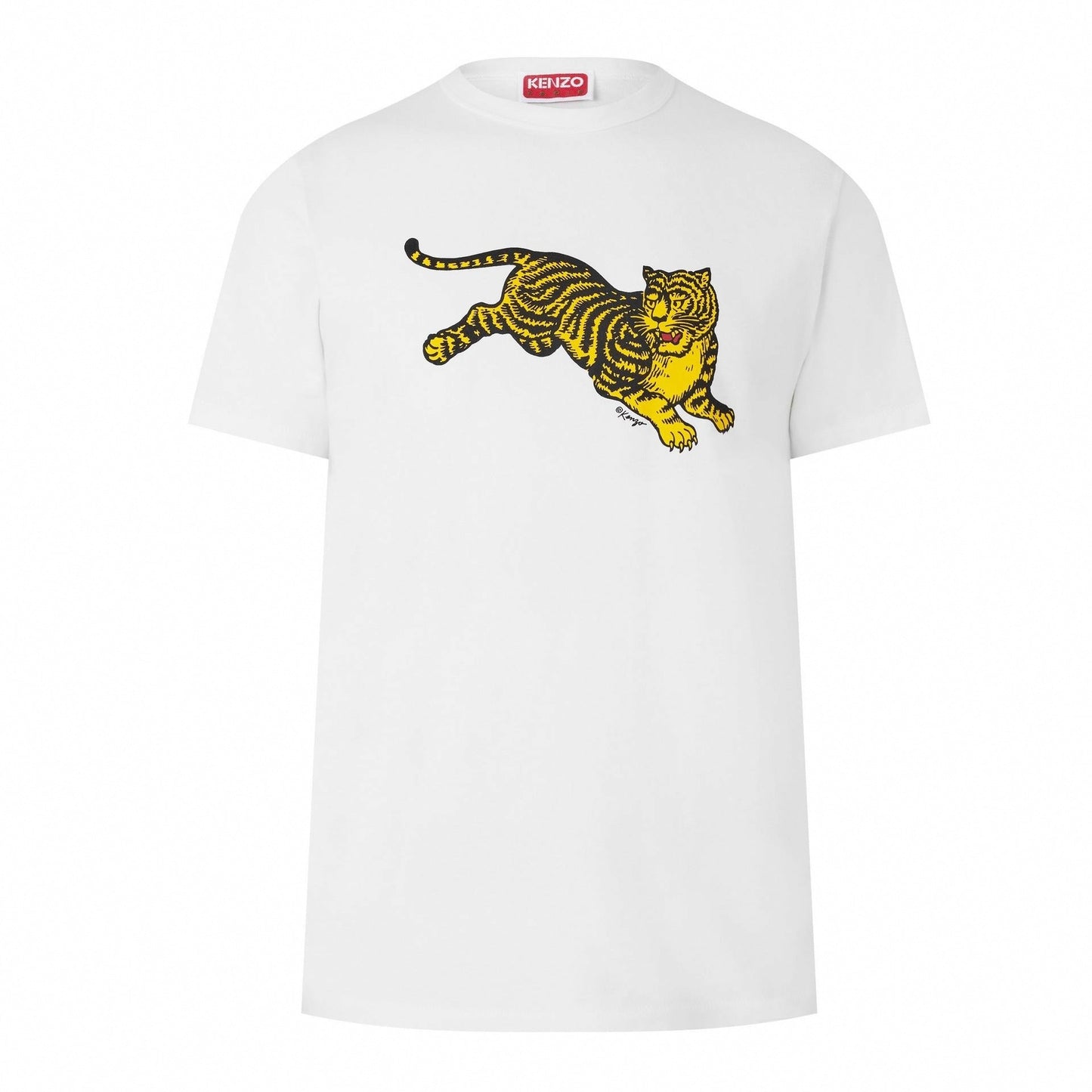 Jumping Tiger Cotton T-Shirt