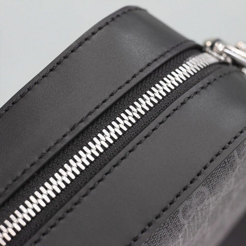 Black Canvas Crossbody Bag