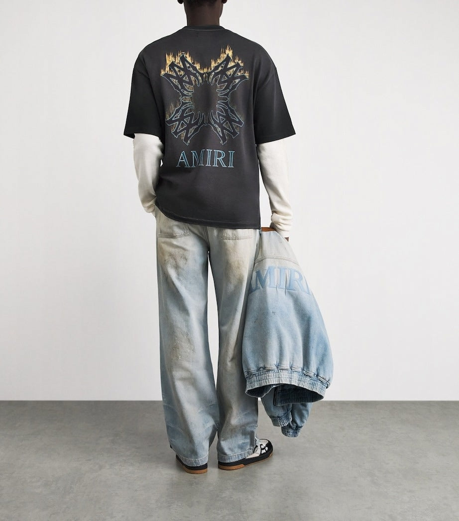 MA Quad Flames Oversized Cotton T-Shirt