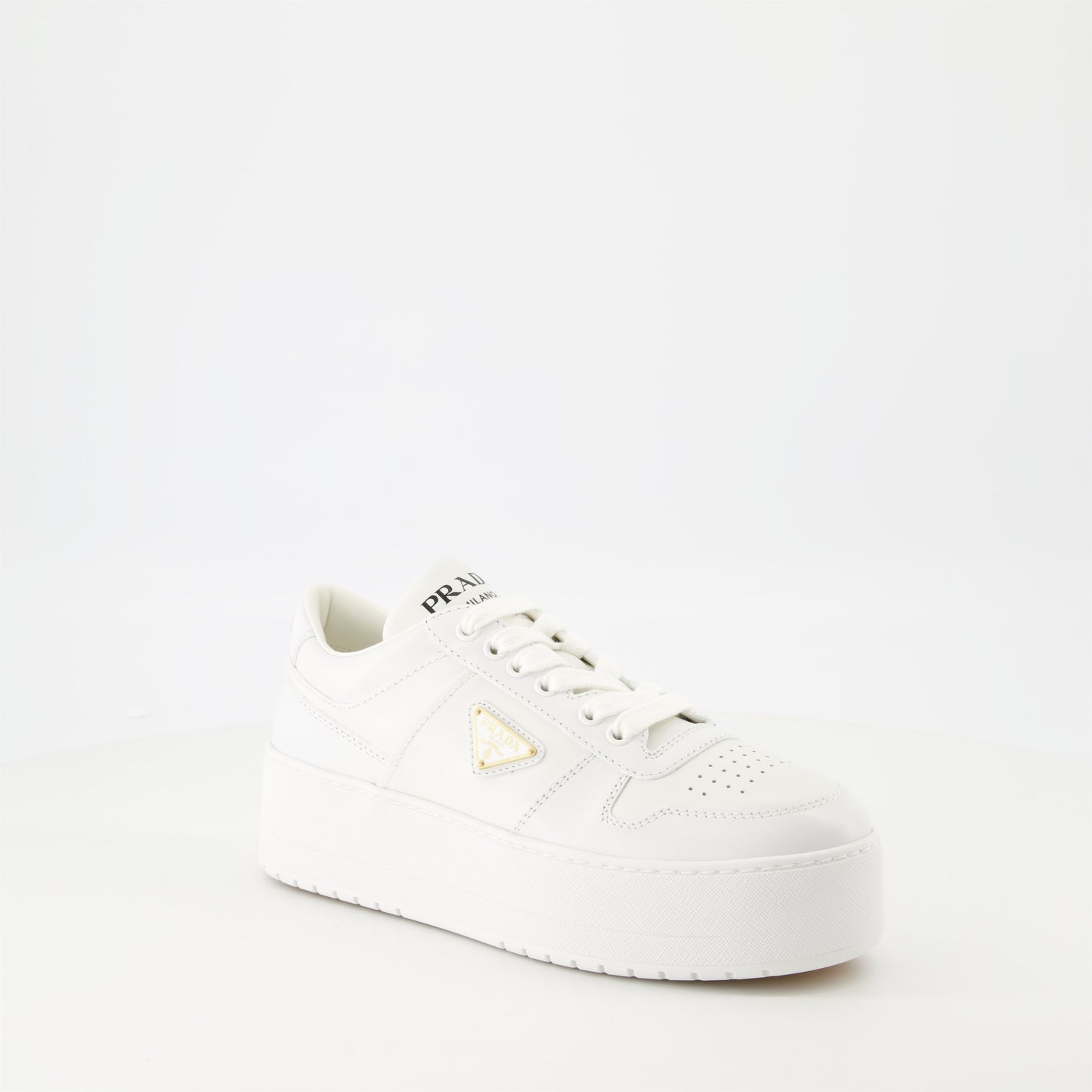 All-White Platform Sneakers