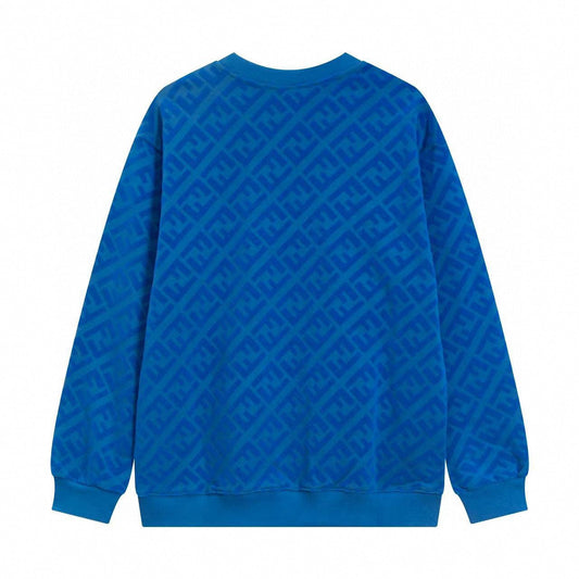Blue Monogram Crewneck Sweatshirt