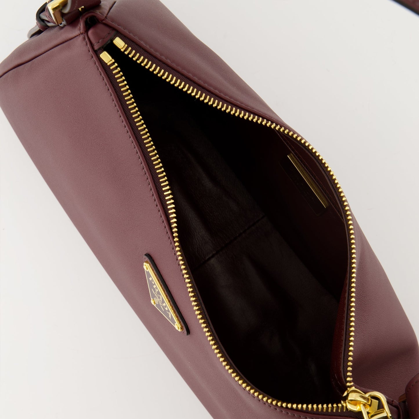 Aimée Leather Shoulder Bag (Burgundy)