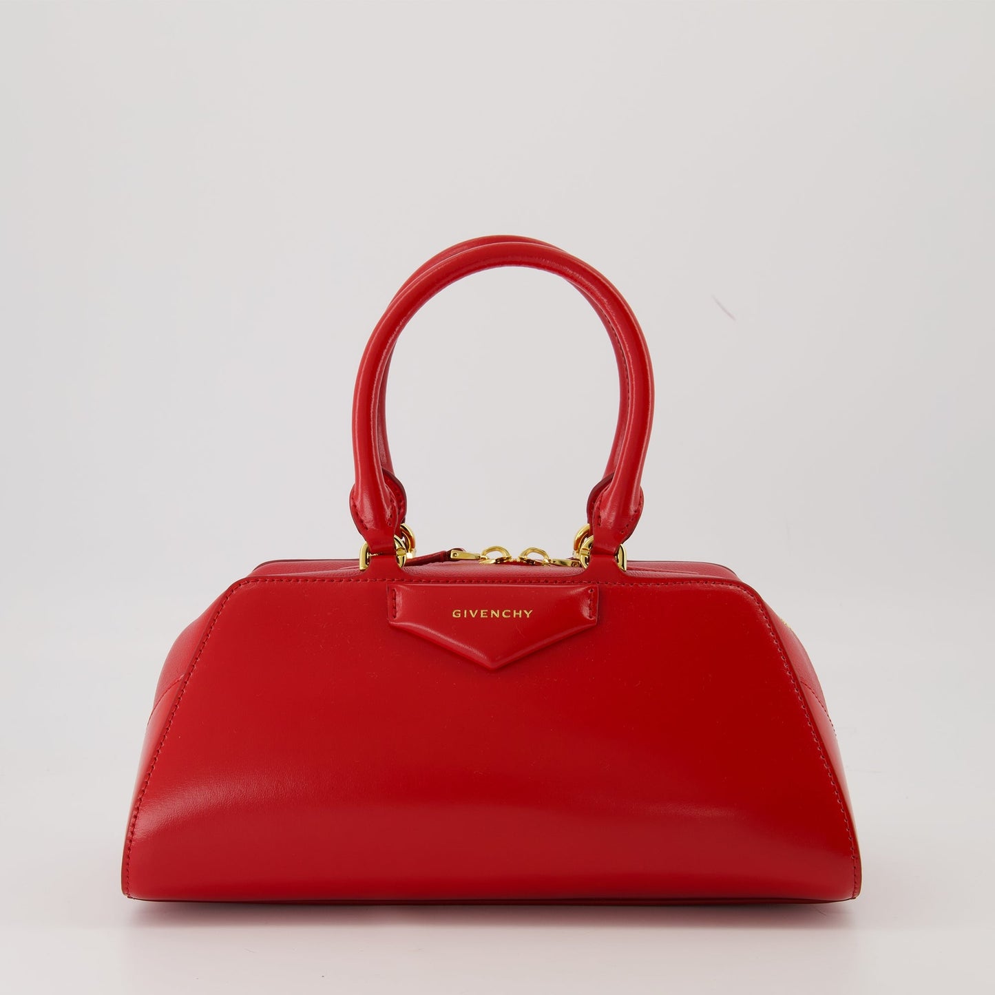Mini Antigona Top Handle Bag – Red