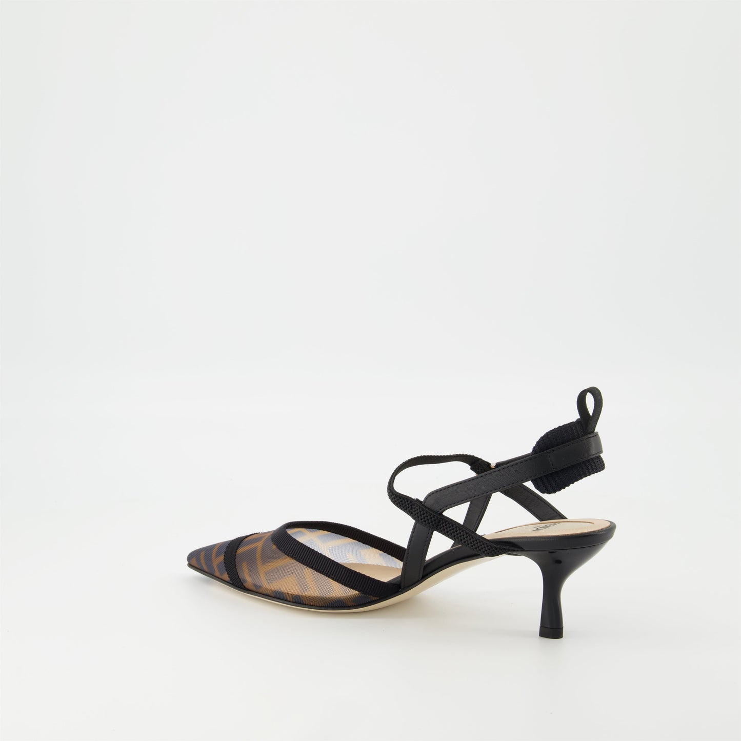 Mesh Slingback Pumps
