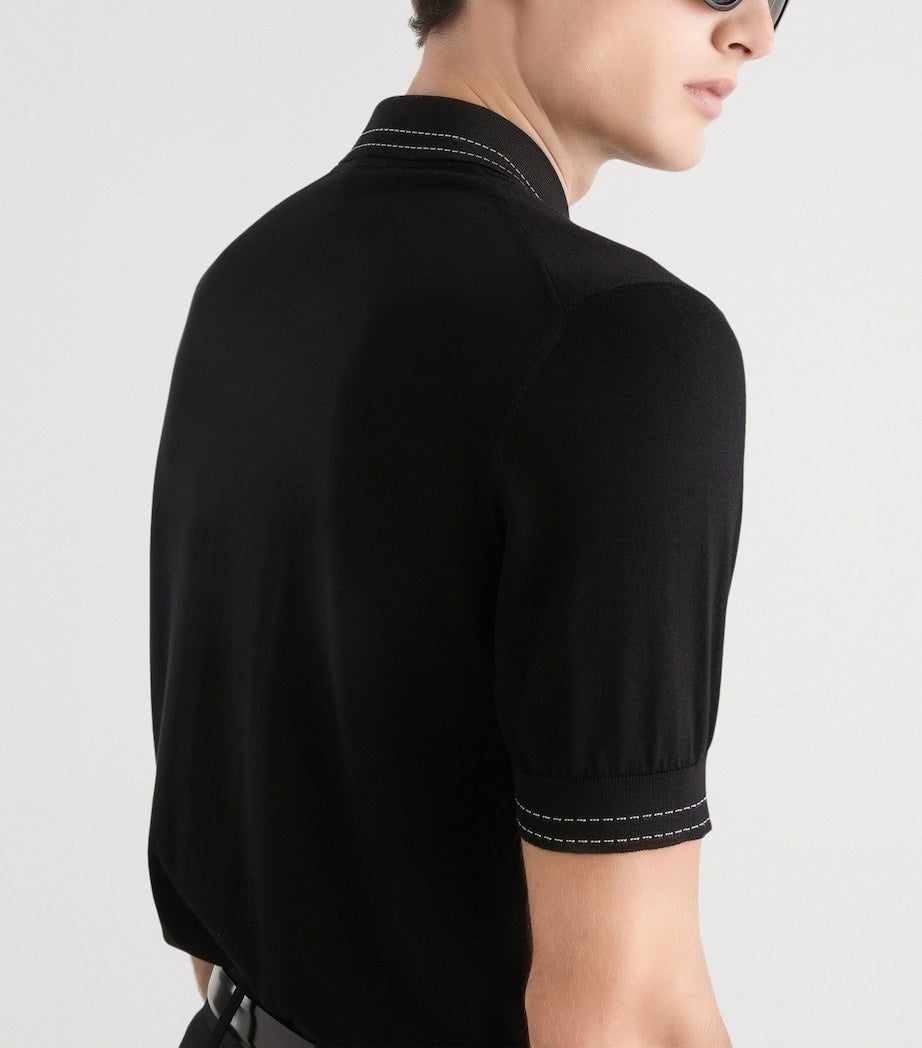 Silk Backstitched Polo Shirt