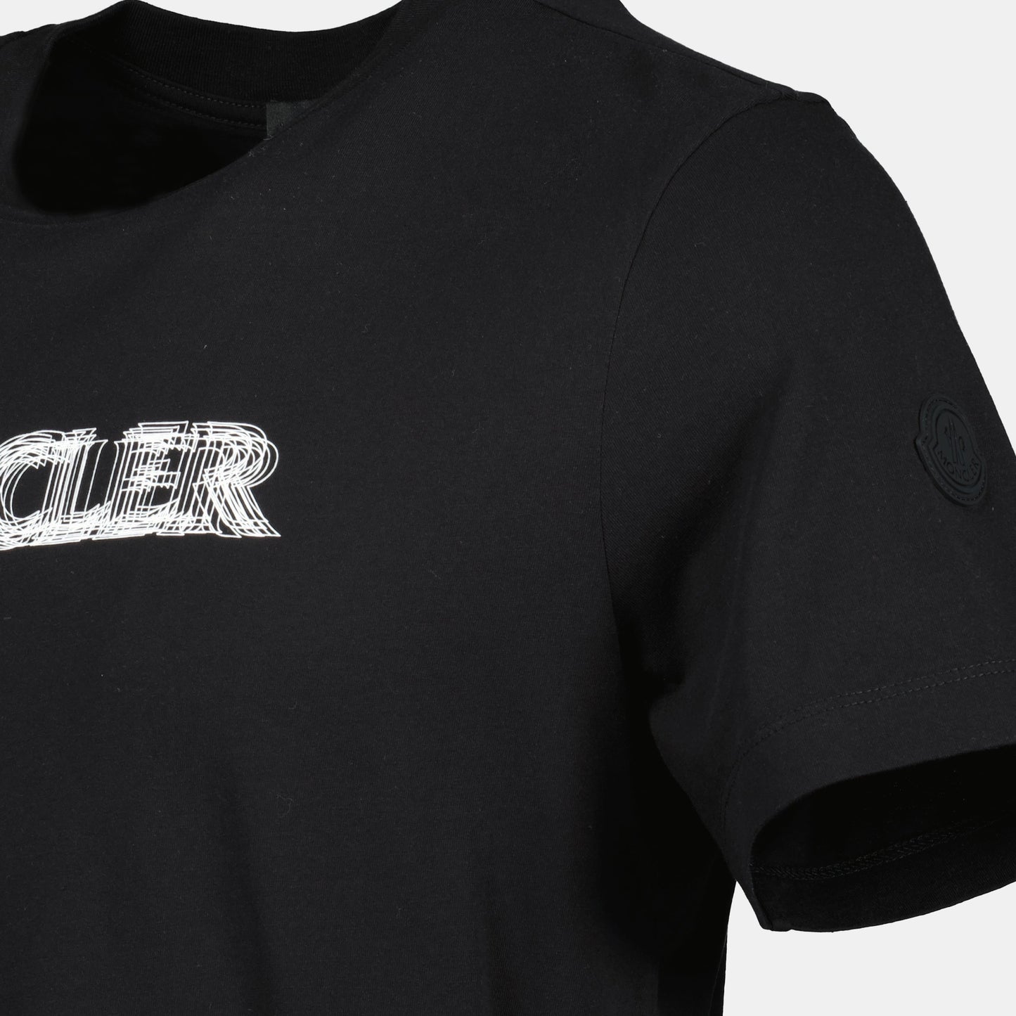 Black Blurred Logo T-Shirt