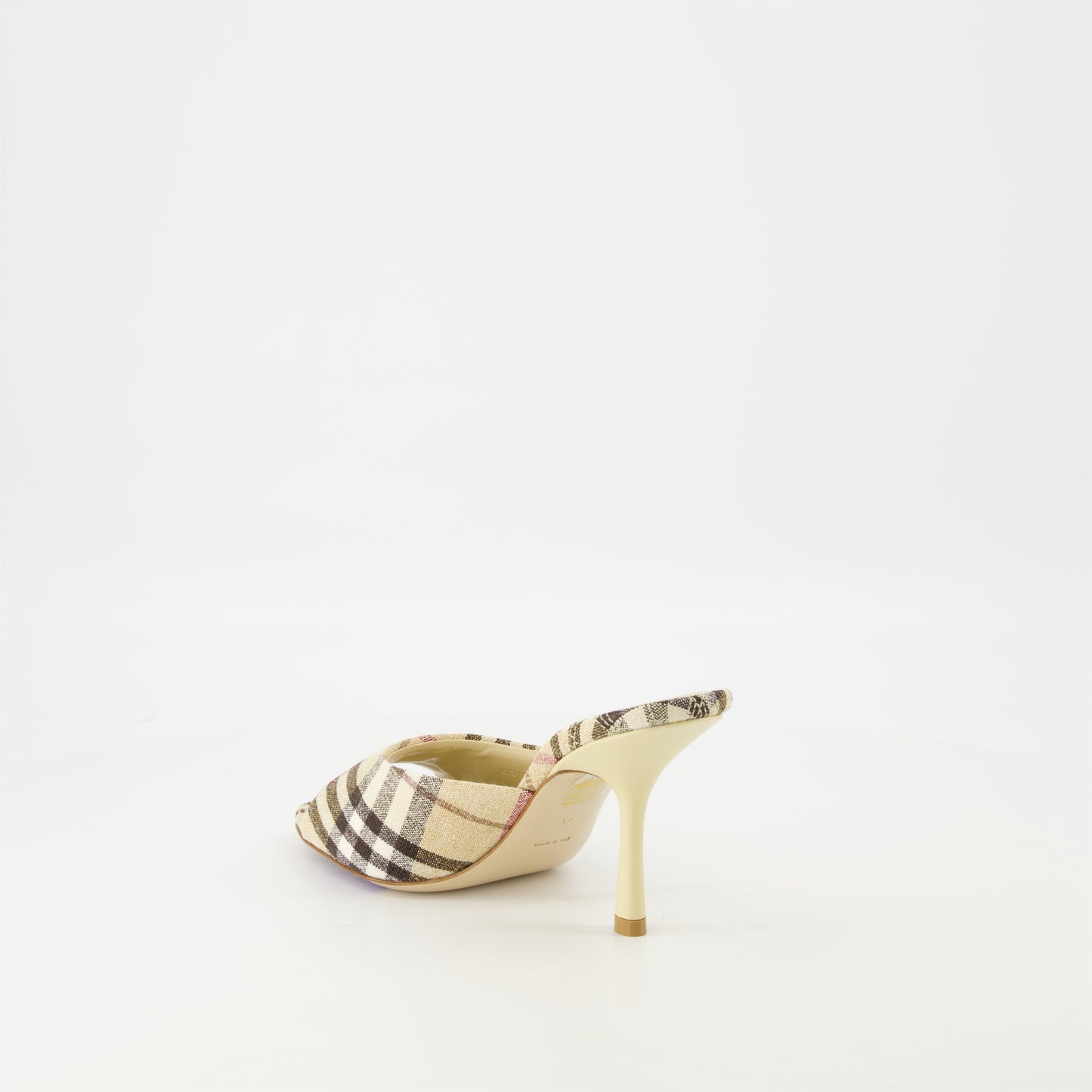 Vintage Check Mule Sandals