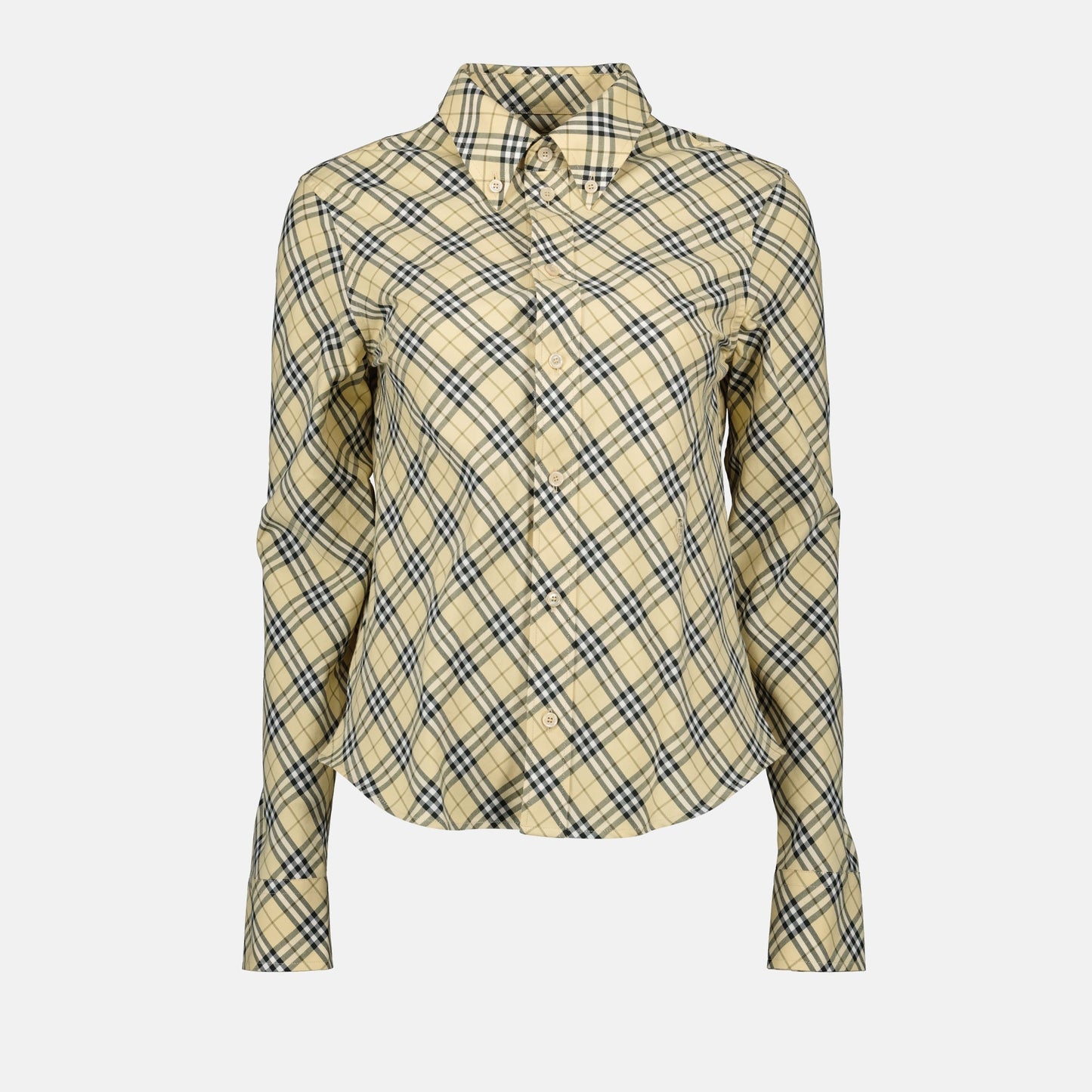 Vintage Check Cropped Shirt