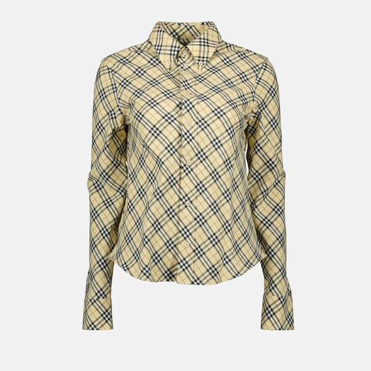 Vintage Check Cropped Shirt