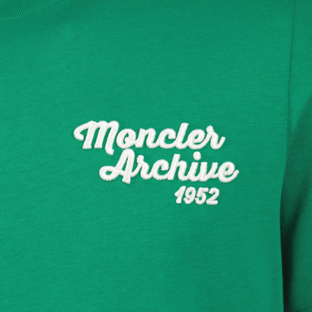 Green Embroidered Logo T-Shirt
