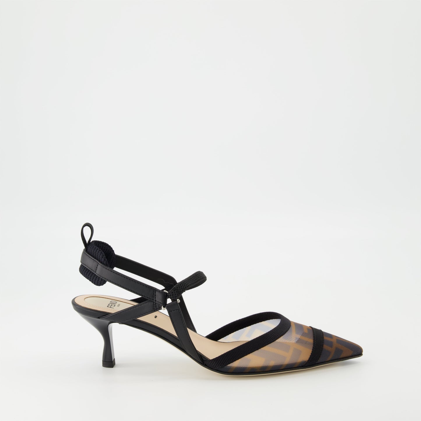 Mesh Slingback Pumps