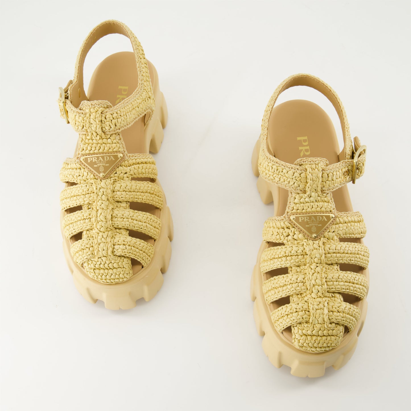 Raffia Platform Sandals