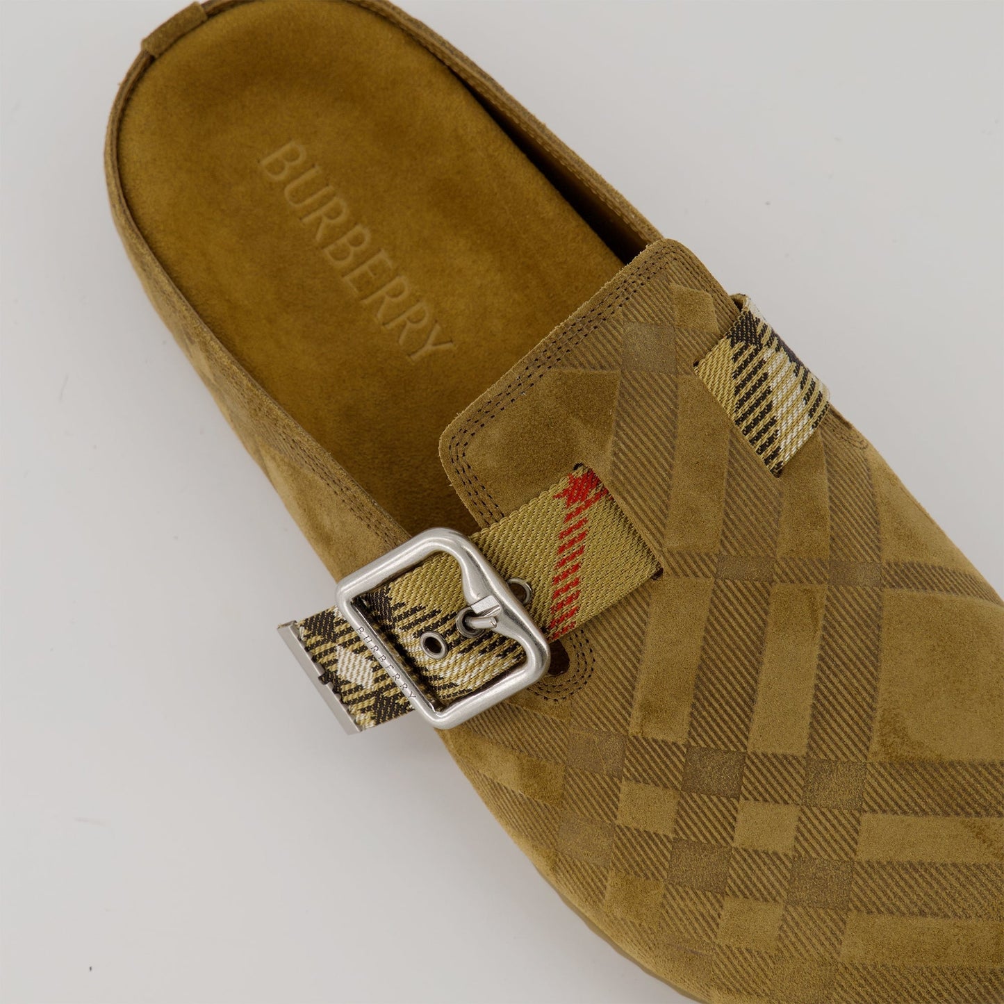 Check Buckle Clogs