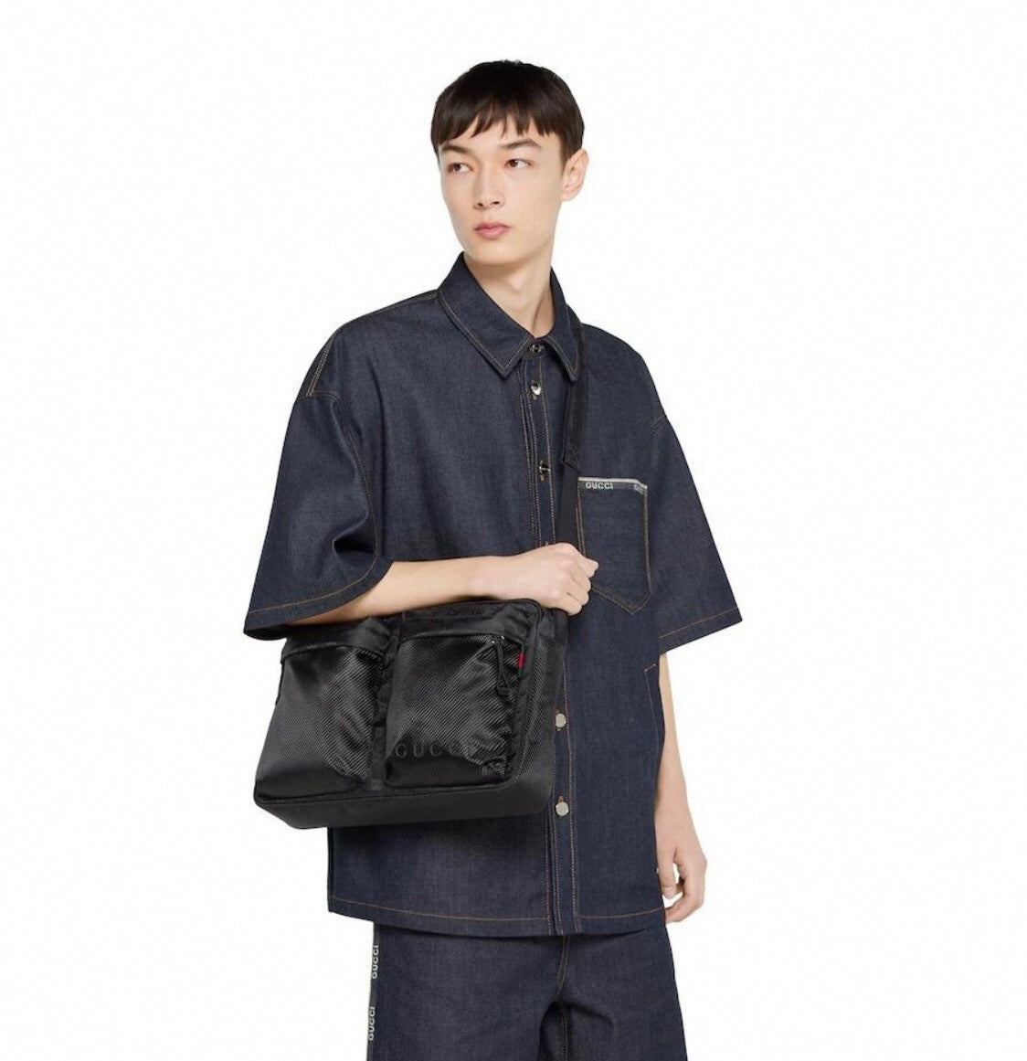 Black Crossbody Utility Bag