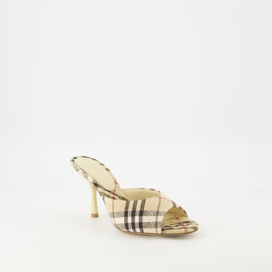 Vintage Check Mule Sandals