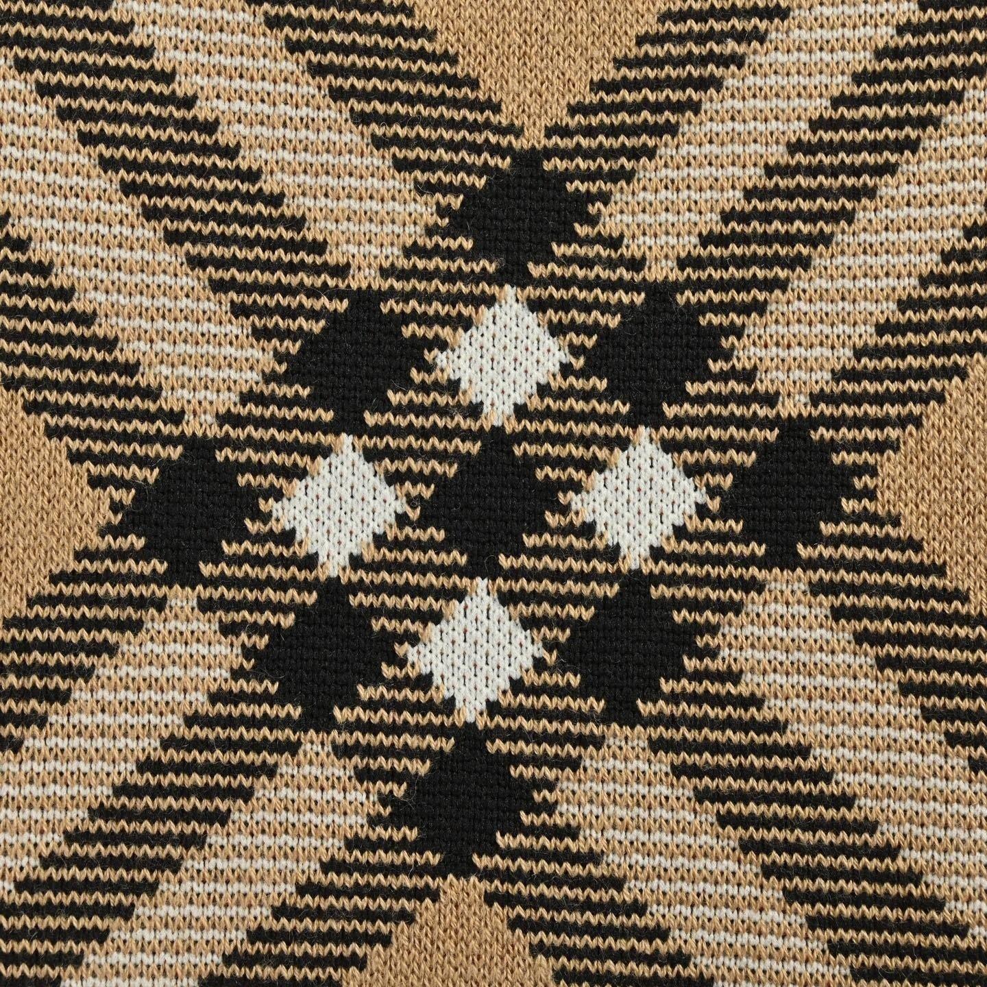 Check Argyle Intarsia Cashmere Blend Sweater