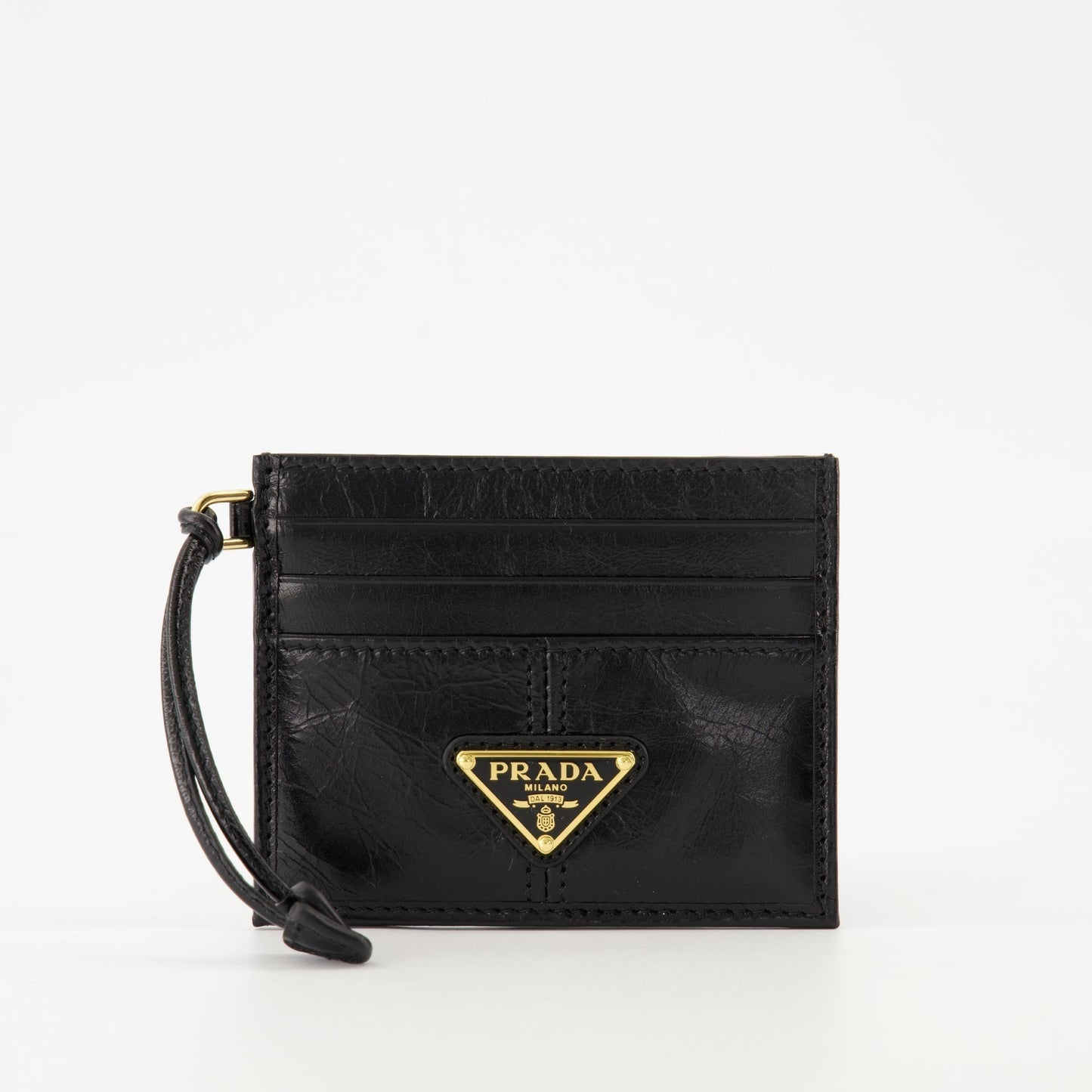 Leather Card Holder with Strap